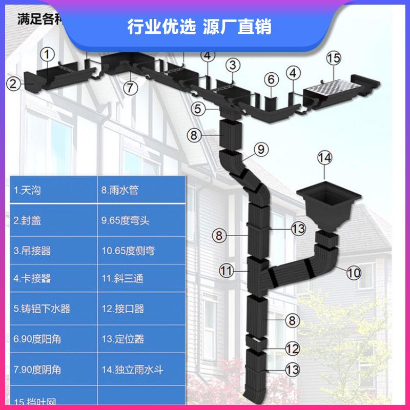 彩铝方形雨水管免费拿样