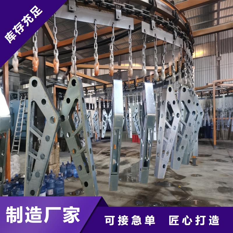 时尚经典的椭圆管喷塑桥梁栏杆