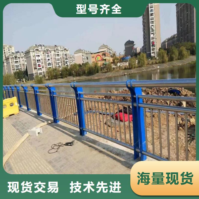 静电喷塑河道栏杆立柱造型美观牢固展鸿护栏售后有保障