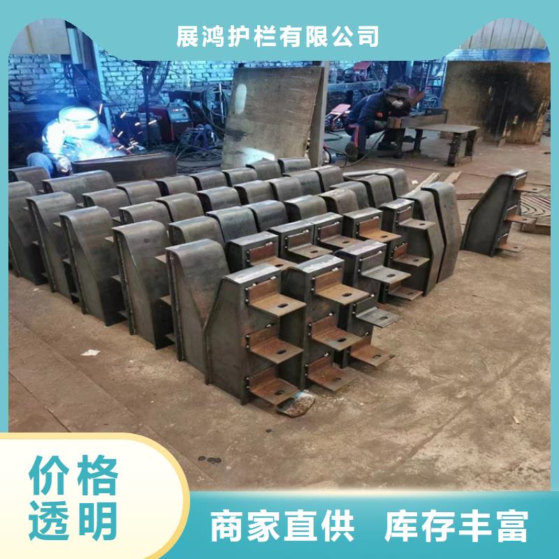 时尚经典的椭圆管喷塑桥梁栏杆