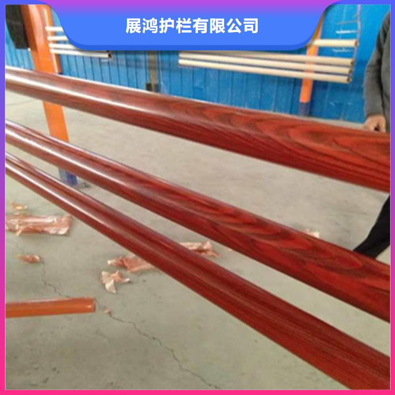 静电喷塑河道栏杆立柱造型美观牢固展鸿护栏售后有保障