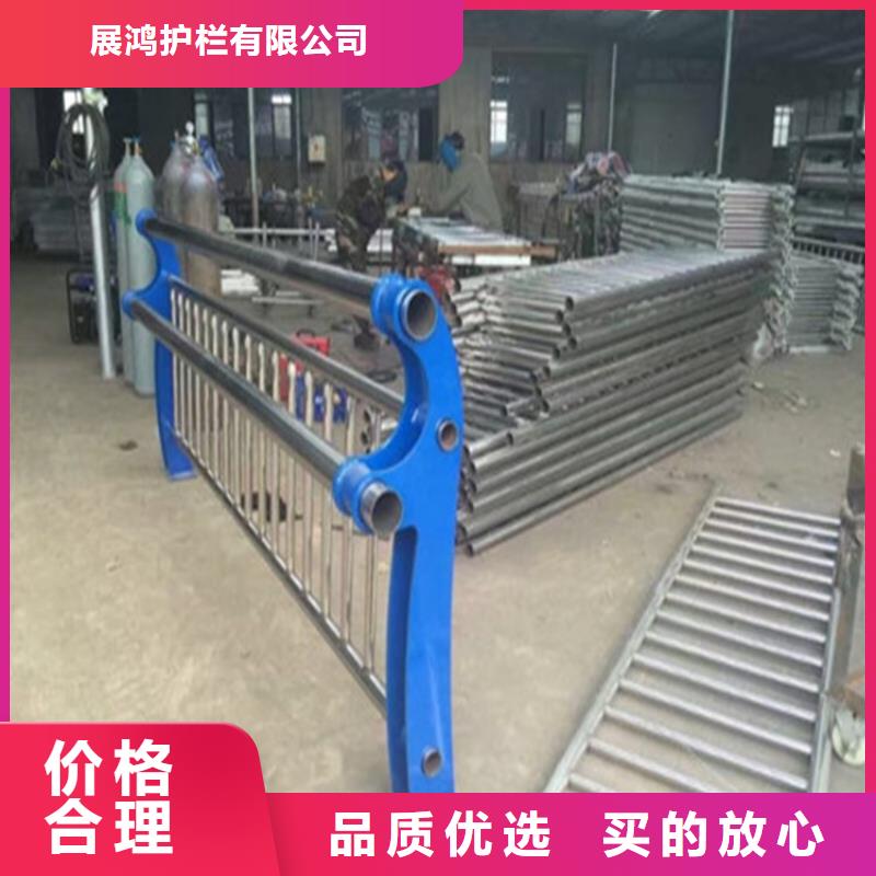 静电喷塑河道栏杆立柱造型美观牢固展鸿护栏售后有保障
