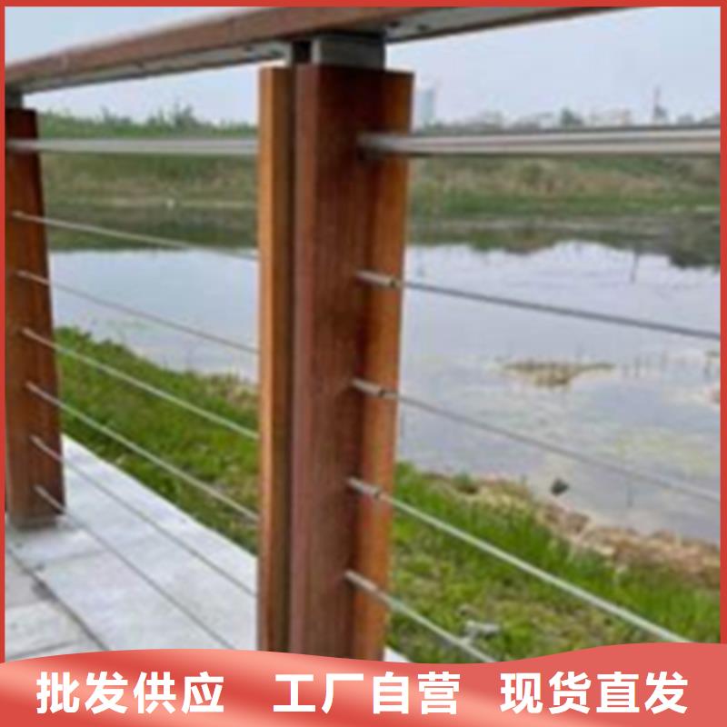 河道栈道木纹栏杆广受好评