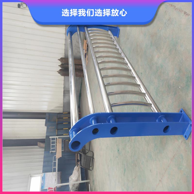河道护栏现场指导安装不锈钢桥梁栏杆