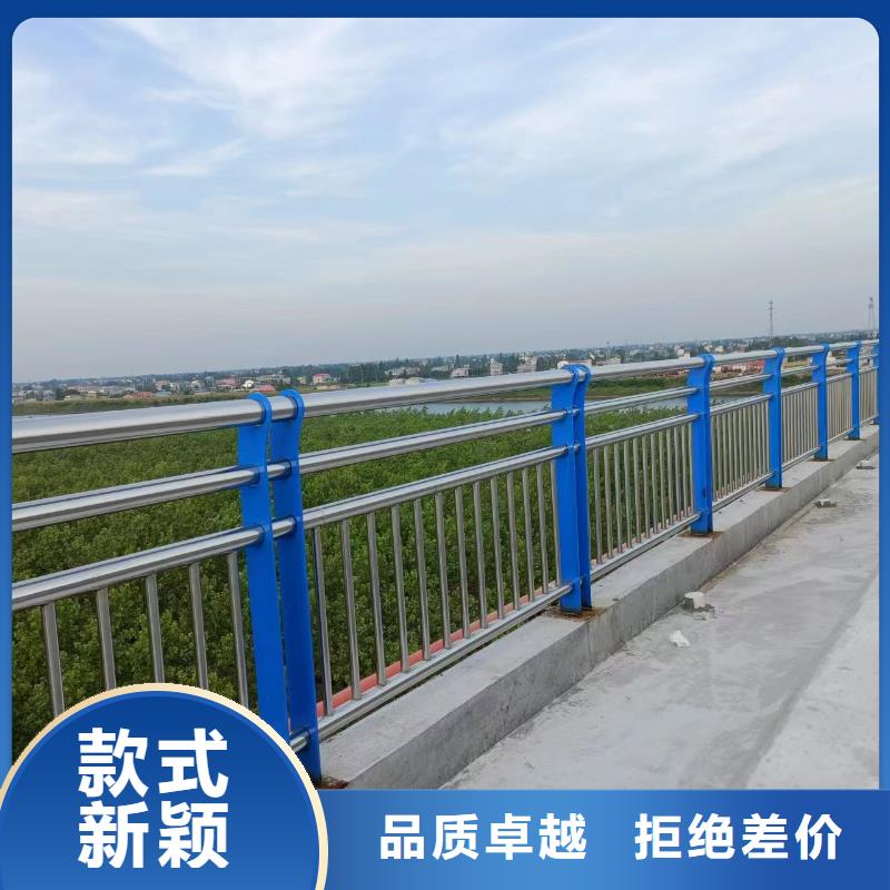 桥梁河道护栏201不锈钢复合管按CAD图纸加工