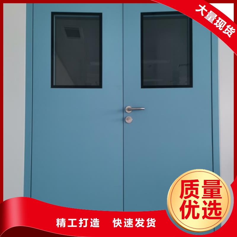 双扇电动防护铅门现场安装