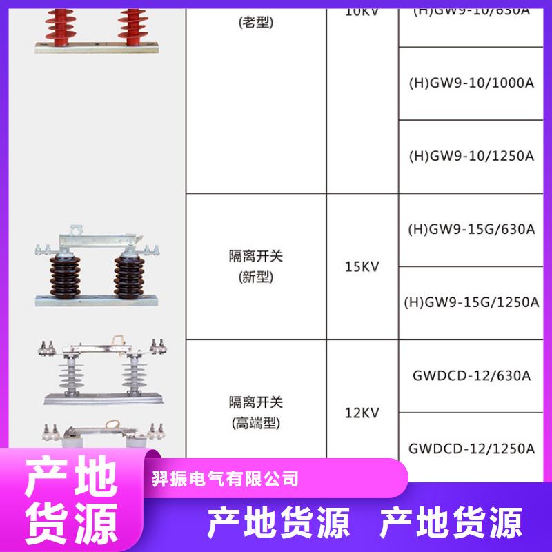 单极隔离开关HGW9-10KV/200A价格