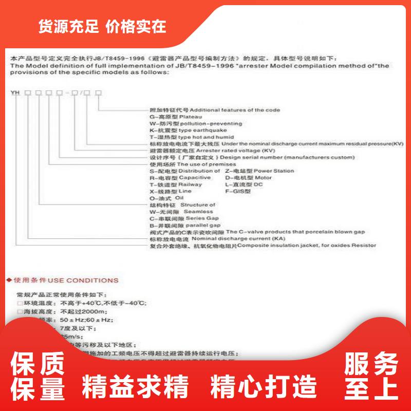金属氧化物避雷器Y10W5-100/260