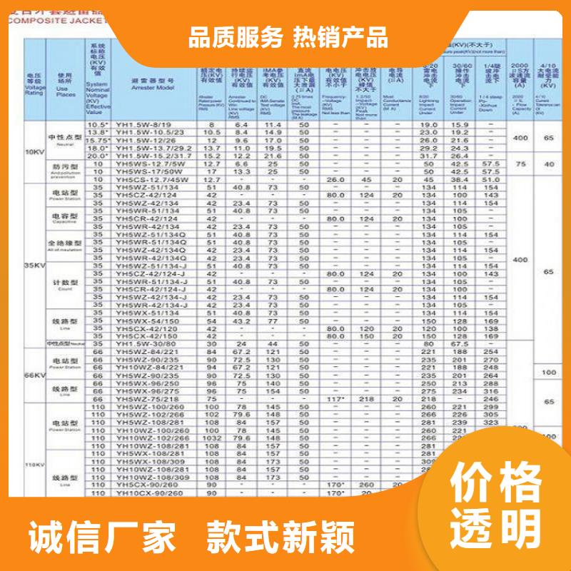 【羿振】避雷器HY10WS-108/281
