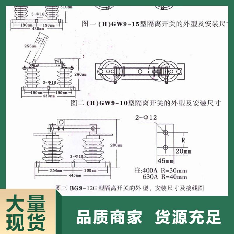【隔离刀闸】HGW9-10KV/630