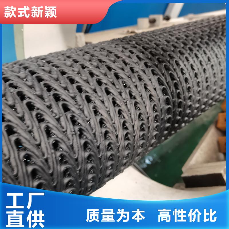 硬式透水管钢塑土工格栅来图来样定制