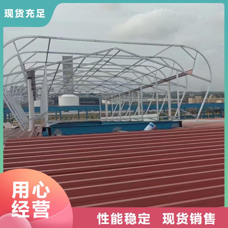 张家口一字型电动采光排烟天窗泛水处理