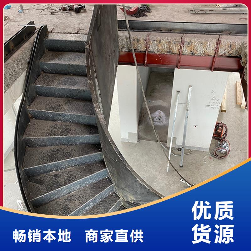 内江室内卷板楼梯中柱式