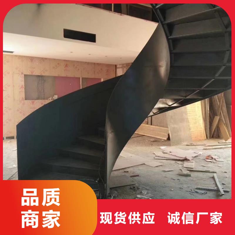 不锈钢旋转弧形楼梯跃层简约