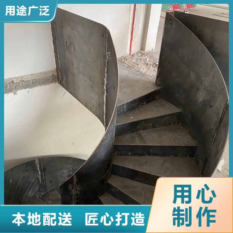 不锈钢旋转弧形楼梯金属楼梯