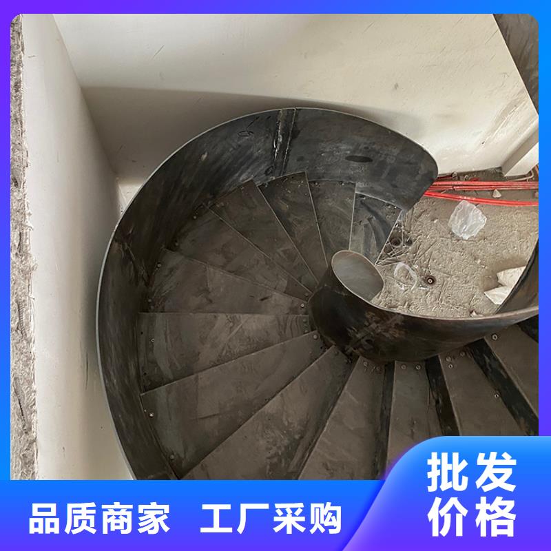 复式室内中柱旋转楼梯制作工艺展示