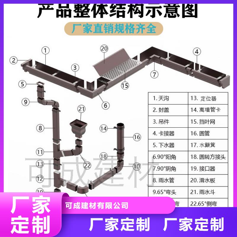 济南铝合金落水管定制