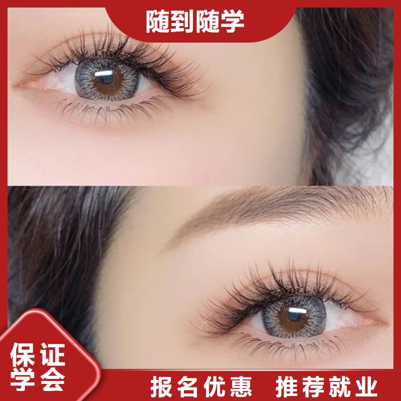 纹绣美发学校学真本领