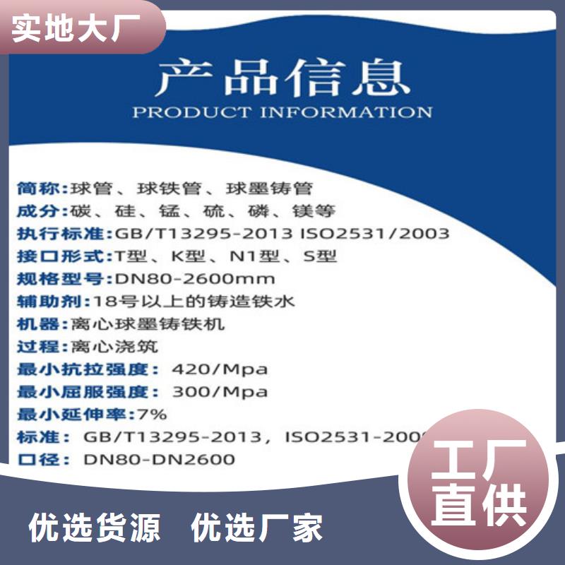 DN200球墨铸铁管多少钱一吨