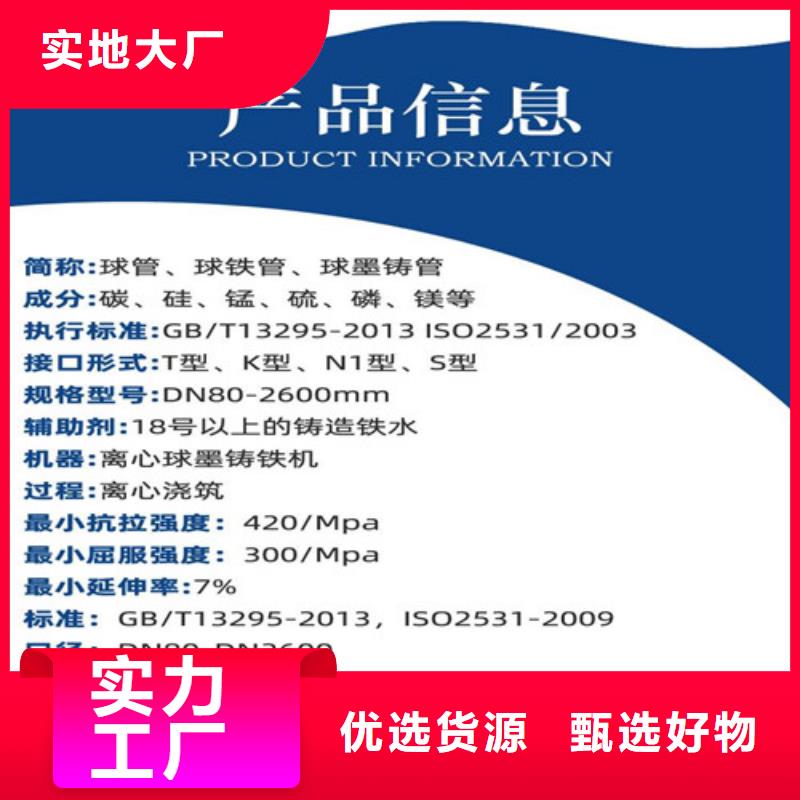 DN200W型铸铁管价格优