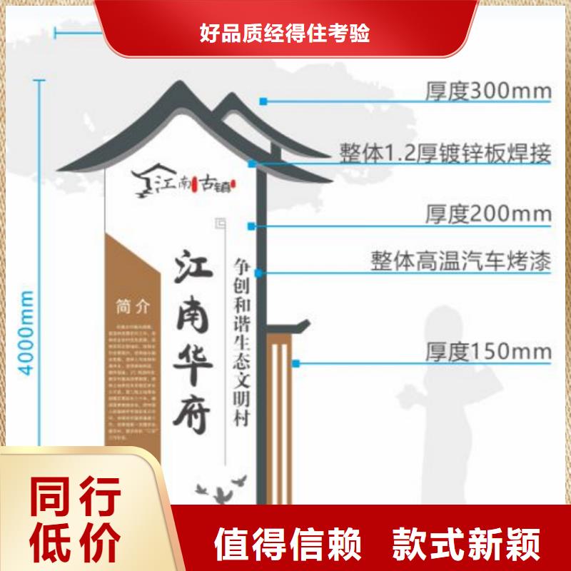 不锈钢美丽乡村标牌采购价格