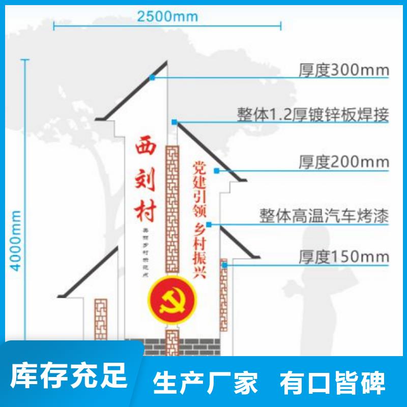 户外定制美丽乡村标牌厂家报价