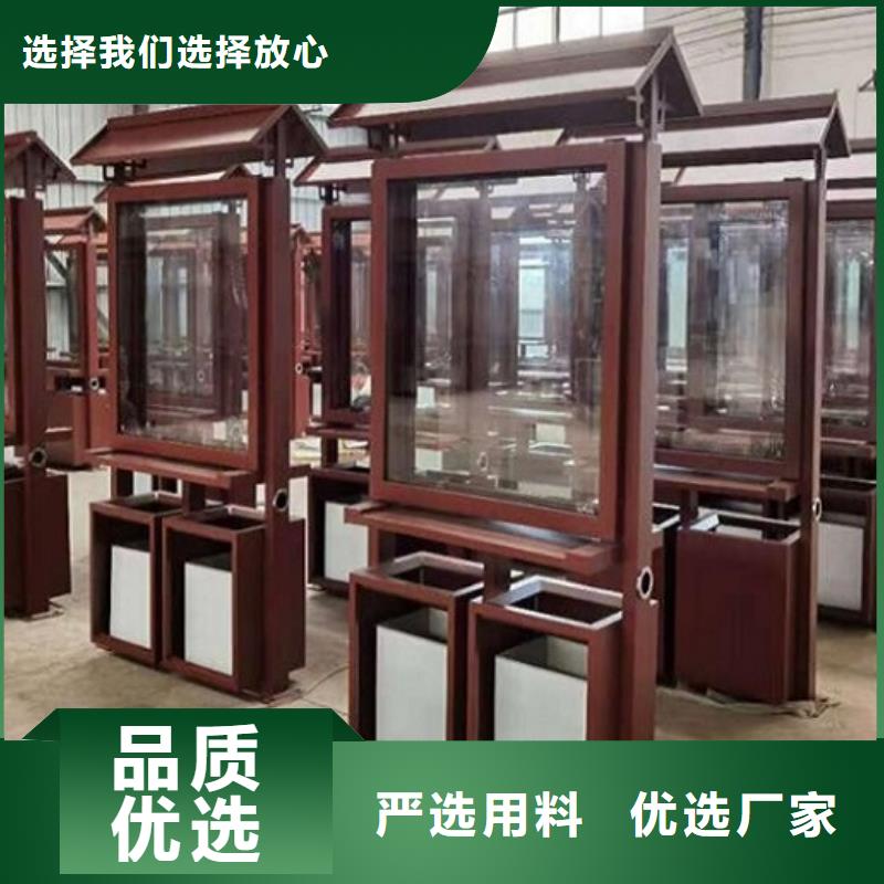 户外广告垃圾箱来厂考察