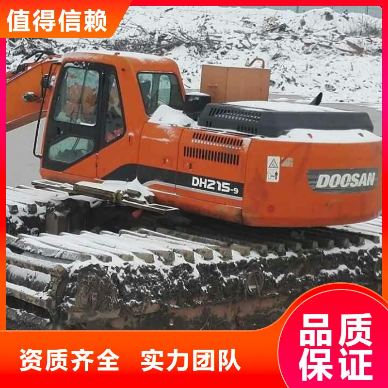 
浮船挖机租赁质量