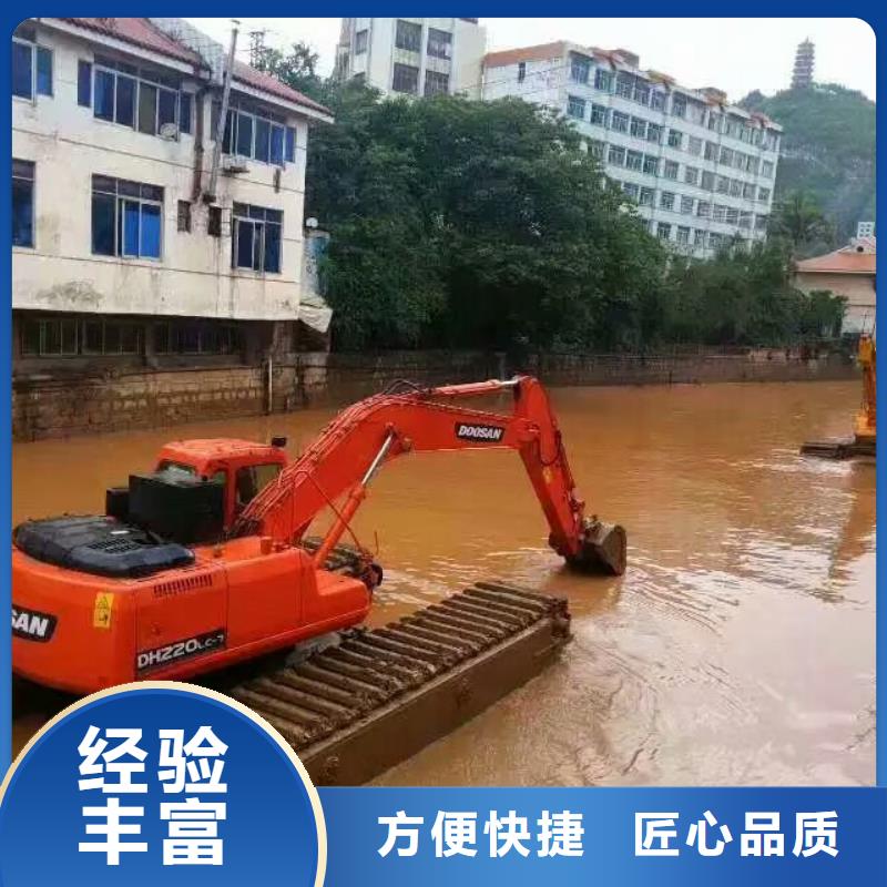 
水陆挖机租赁施工案例