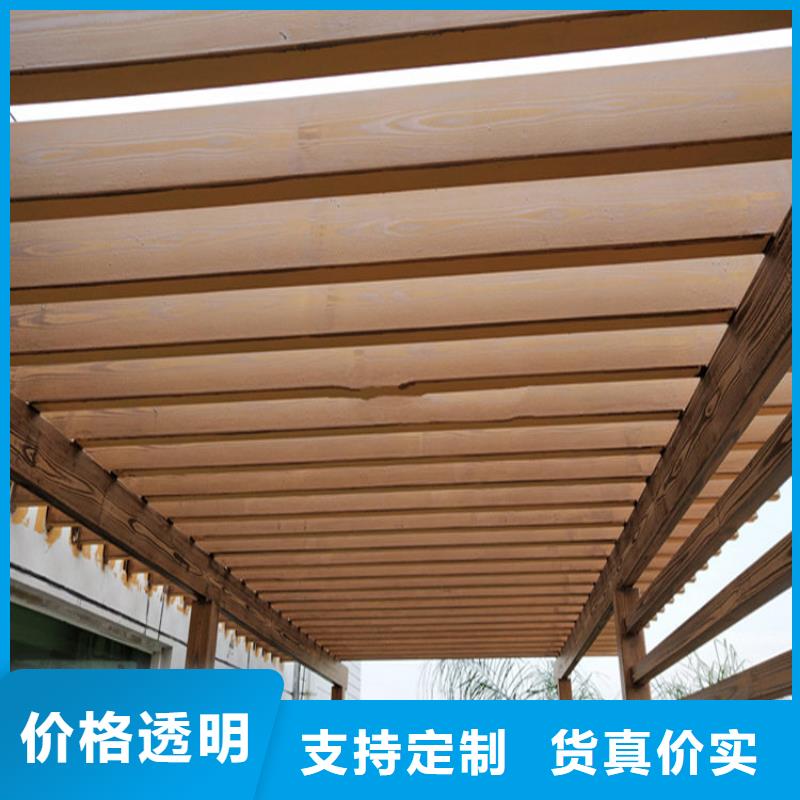 水泥柱木纹漆工程