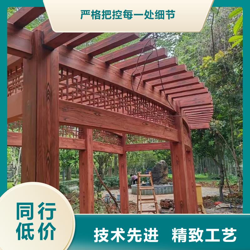 仿古园林建筑木纹漆厂家施工